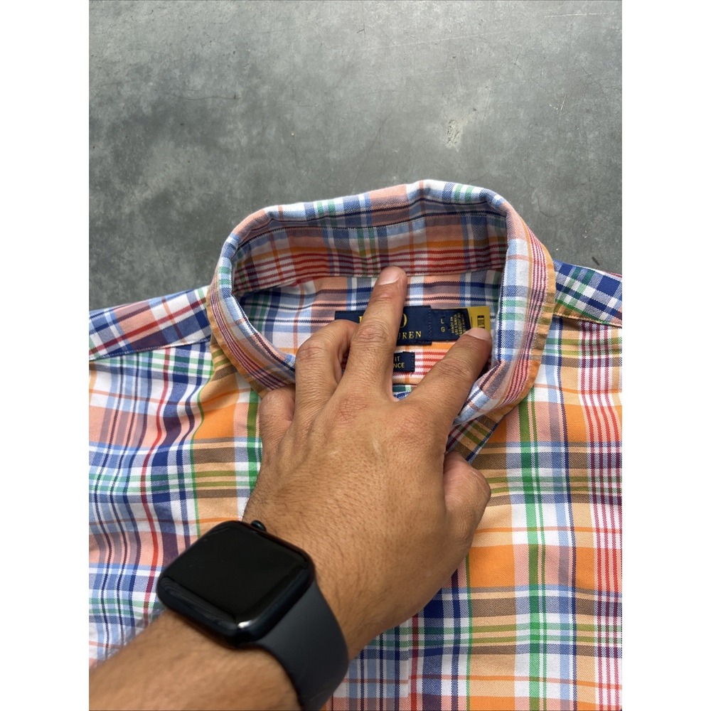 Polo Ralph Lauren Men's Long Sleeve Shirt Multicolored, Size L, Plaid Sku289 - Picture 4 of 6